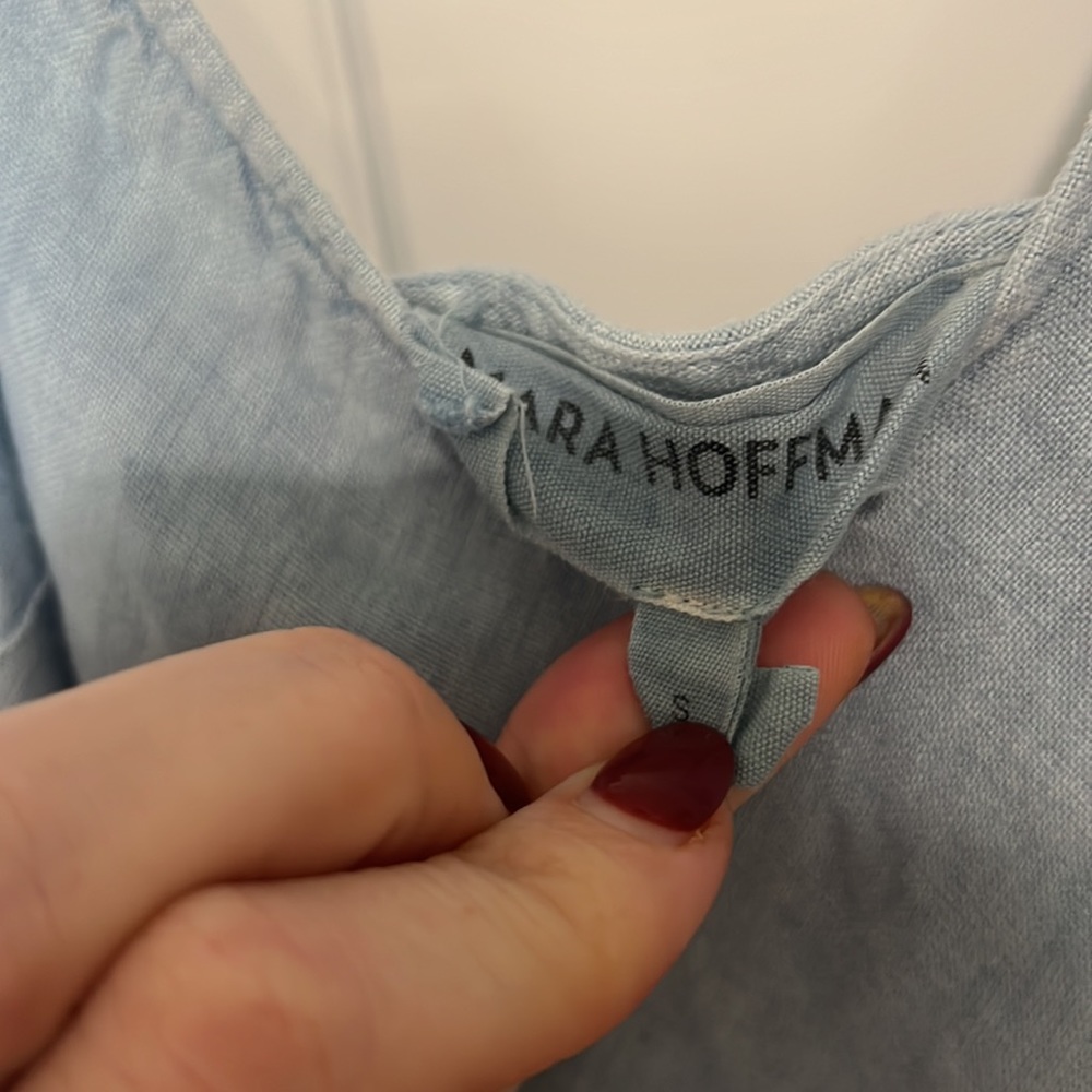 EUC Mara Hoffman Zoya Dress in Indigo Dye Sz S - Picture 3 of 6